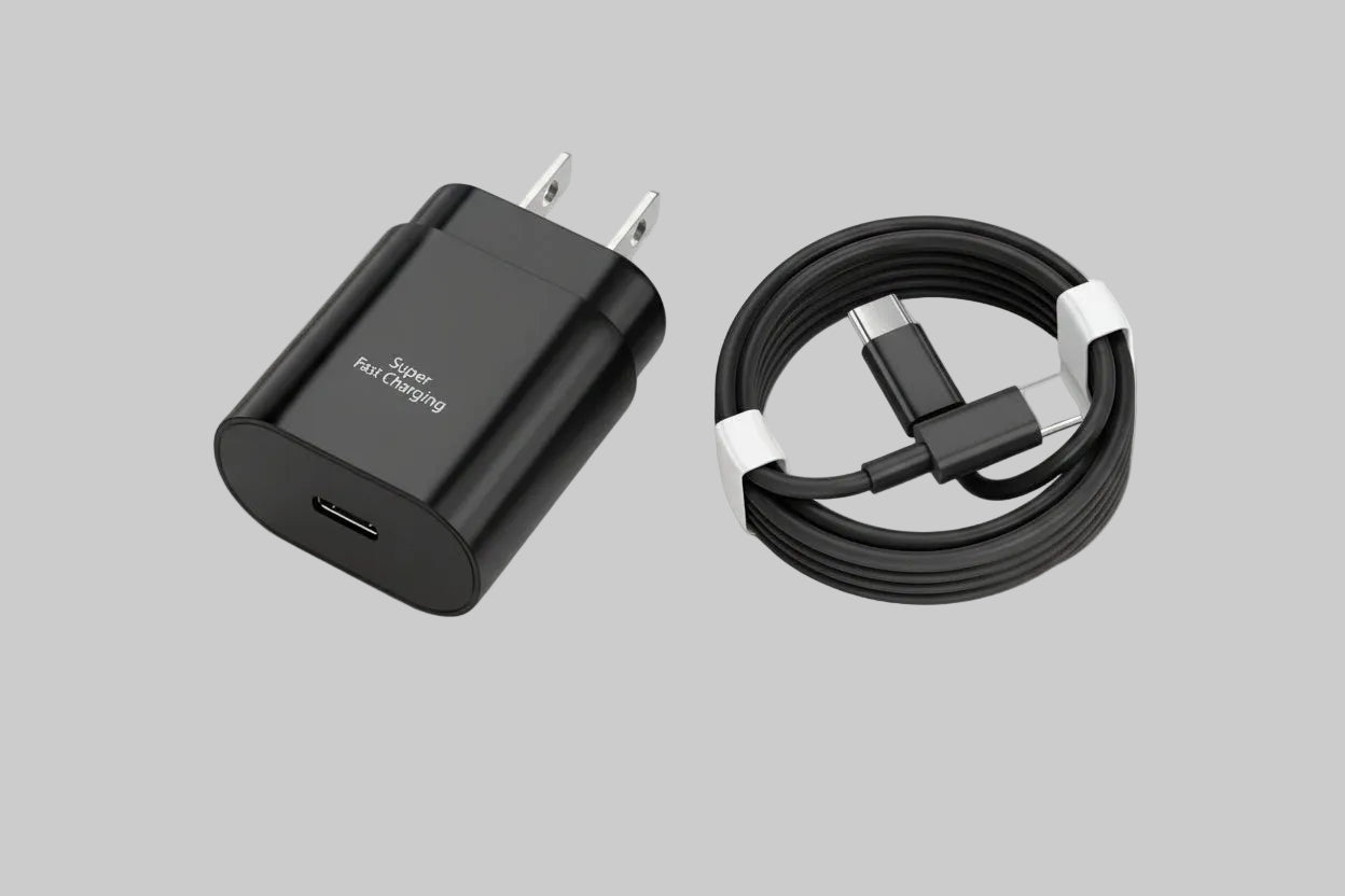 25W Fast Charging Power Adapter USB C Wall Charger 3.3Ft Type C to Type C Data Cable for Iphone 16 15 Pro Max Samsung S25 S24