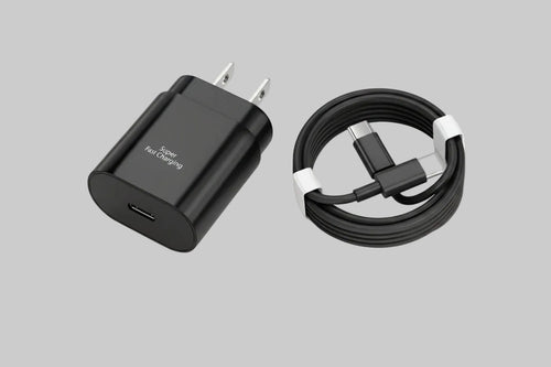 25W Fast Charging Power Adapter USB C Wall Charger 3.3Ft Type C to Type C Data Cable for Iphone 16 15 Pro Max Samsung S25 S24