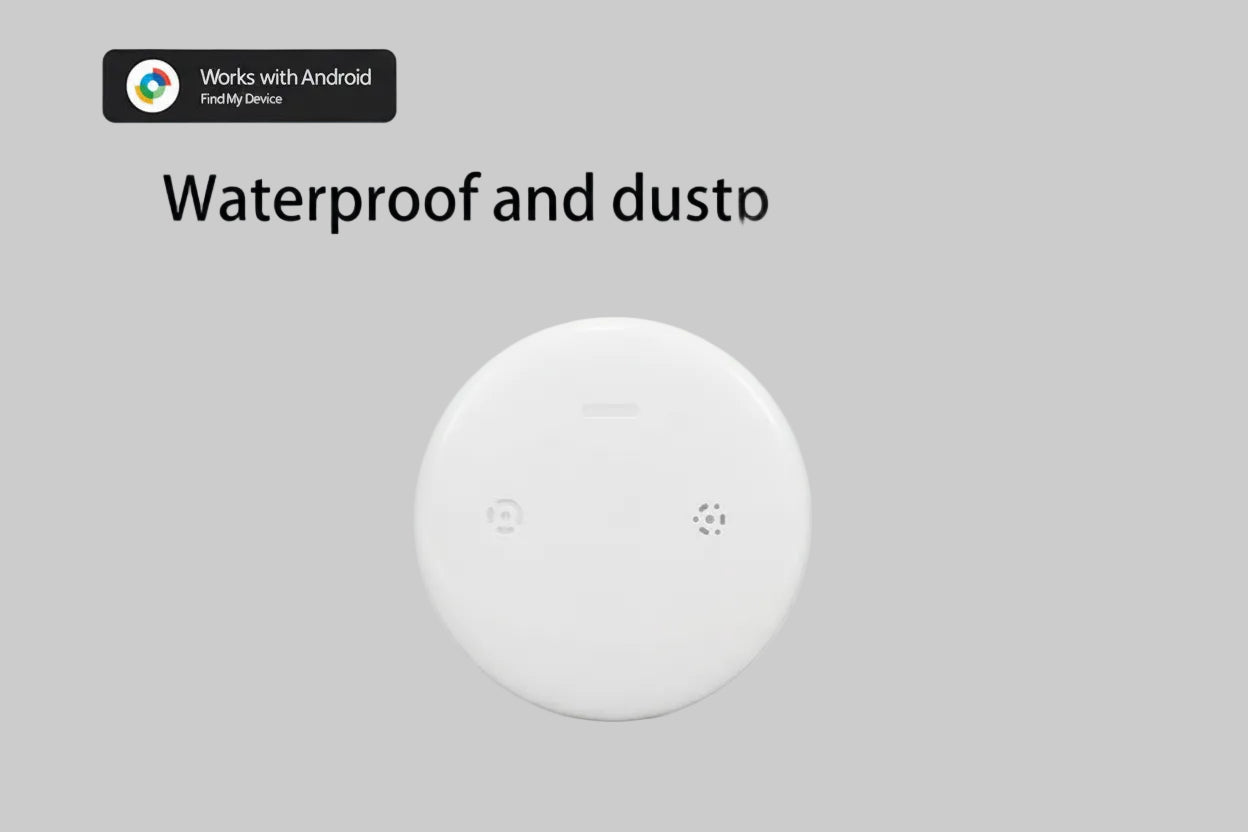 Android Airtag with Magnet Holder Compatible with Google Find My, Waterproof Shockproof Smart Tracker with Protective Cover