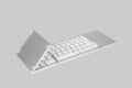 Portable Wireless Keyboard with Touchpad, Gray