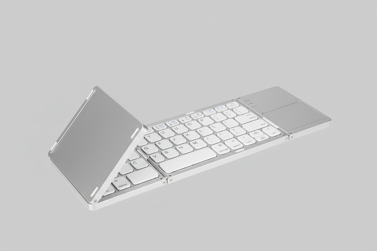 Portable Wireless Keyboard with Touchpad, Gray