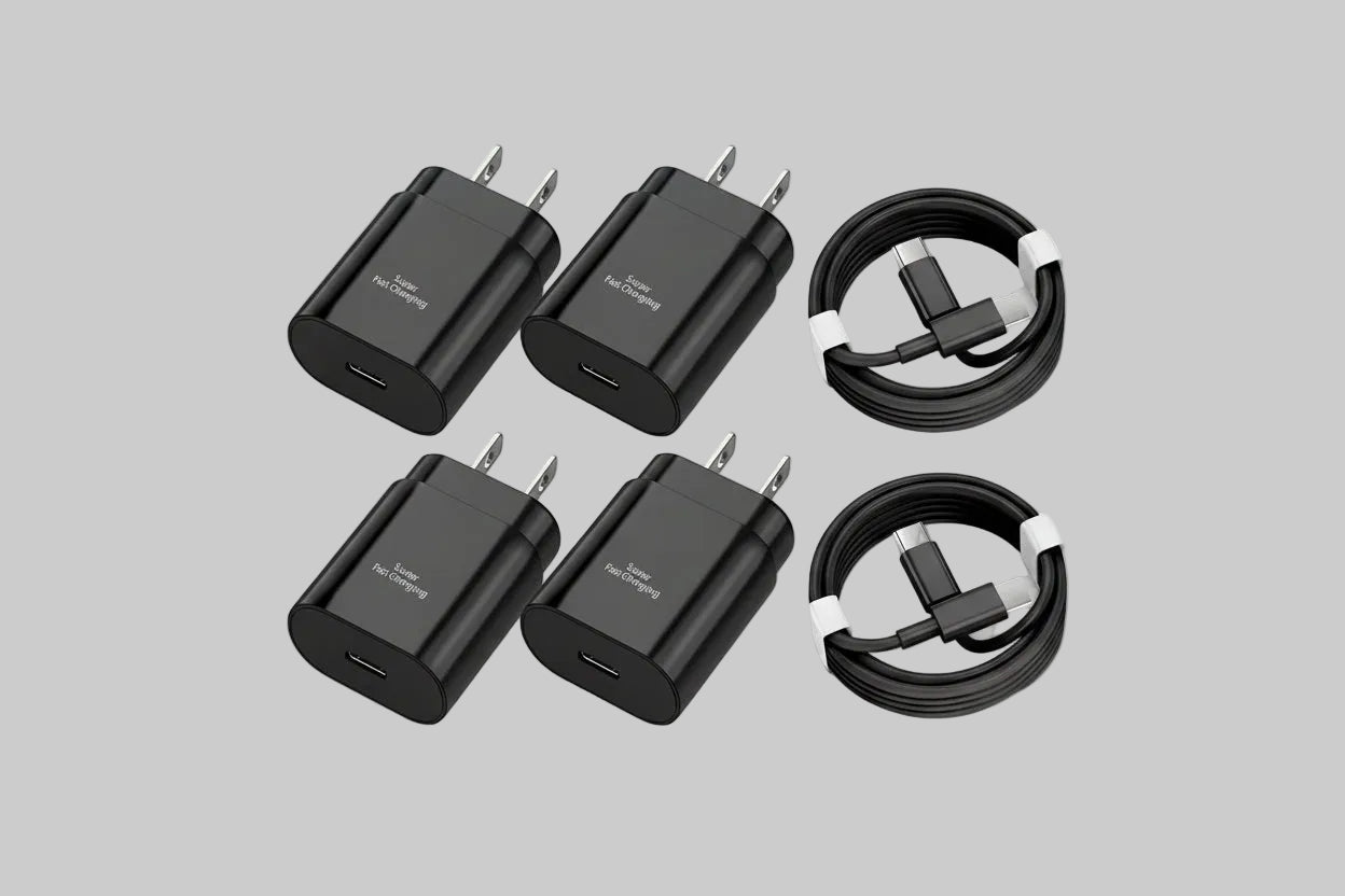 25W Fast Charging Power Adapter USB C Wall Charger 3.3Ft Type C to Type C Data Cable for Iphone 16 15 Pro Max Samsung S25 S24