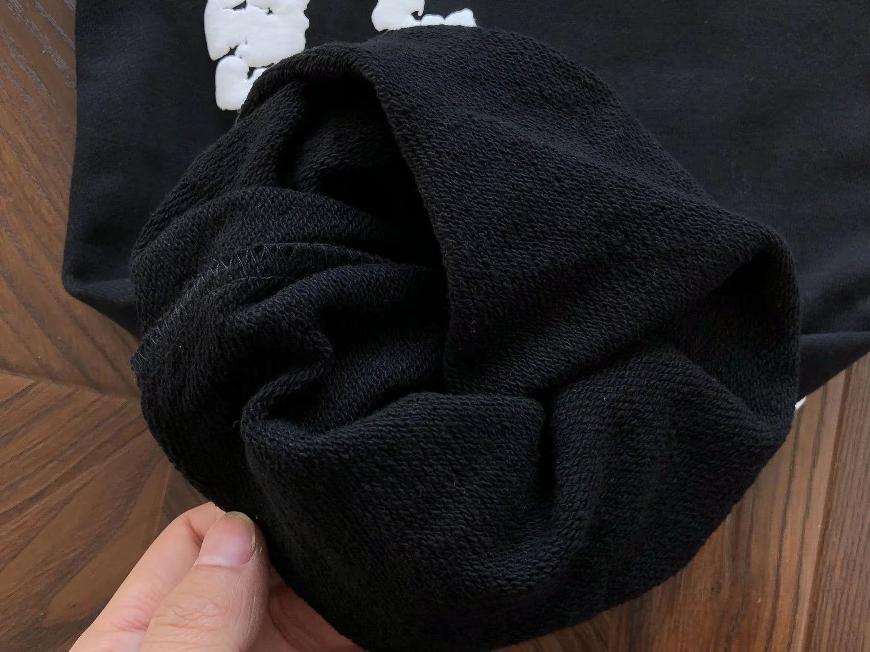 Top Quality Streetwear Puff Printing Denim Hoodies Tears Men Designer Cotton Denim Designer Clothes Tears Designer Hoodies