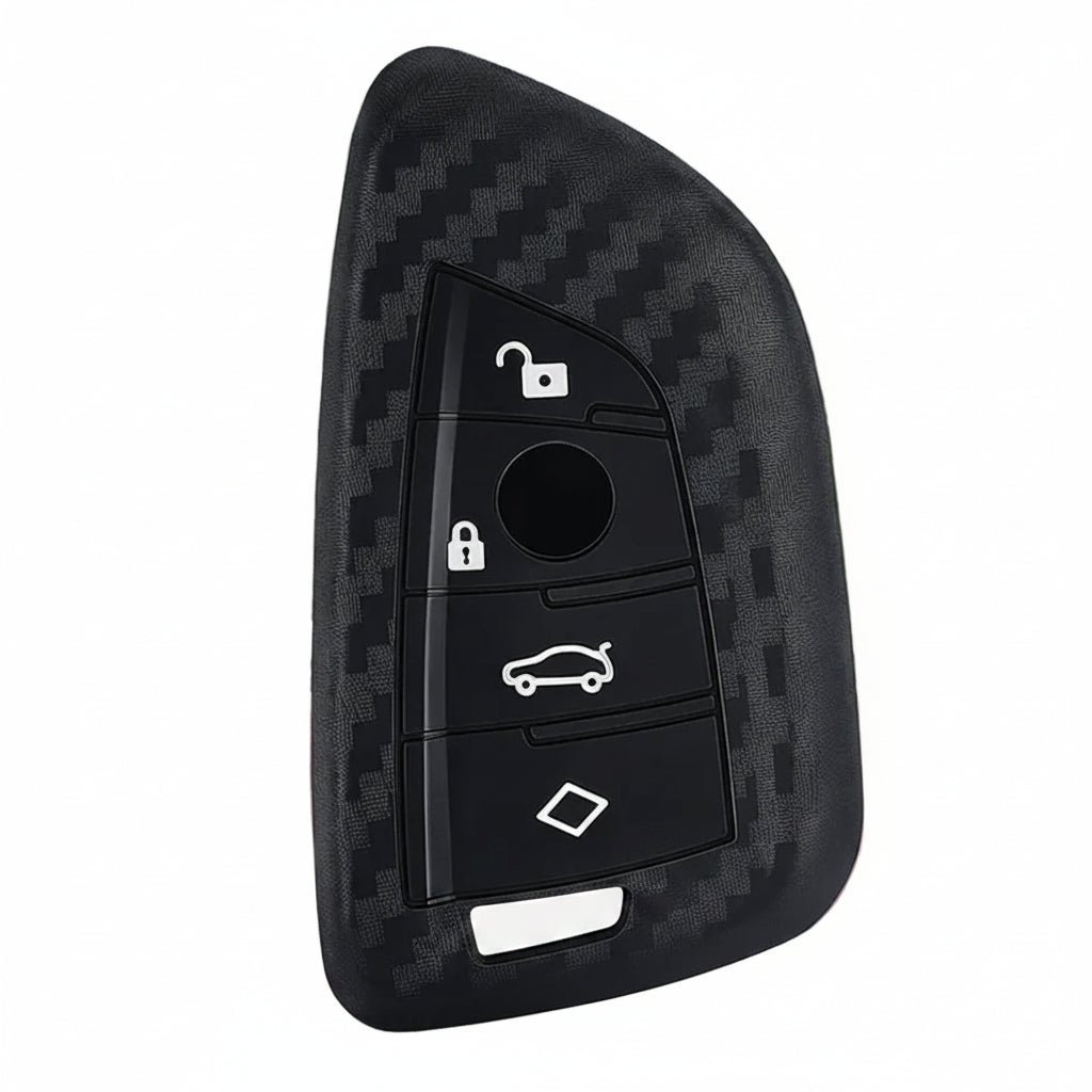 Silicone Carbon Fibler Key Cover for BMW X1 X3 X4 X5 X6 F15 F16 F48 G30 G38 525 540 740 1 2 5 7 Series 218 Protector Case