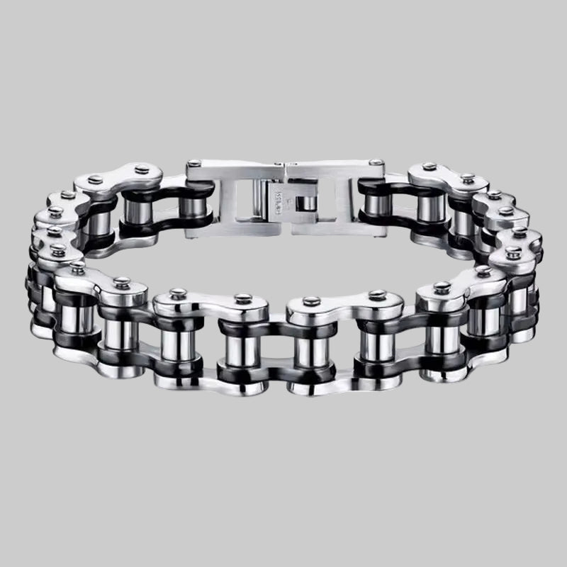 Punk Rock Biker 316L Stainless Steel Mens Bracelet Fashion Jewelry Bike Bicycle Chain Jewellery Pulsera Hombre Acero Inoxidable