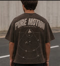 Pure Motion lacrosse washed brown short-sleeve t-shirt