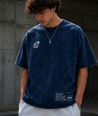 Pure Motion lacrosse washed navy short-sleeve t-shirt