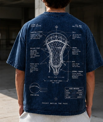 Pure Motion lacrosse washed navy short-sleeve t-shirt