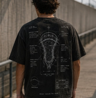 Pure Motion lacrosse washed black short-sleeve t-shirt