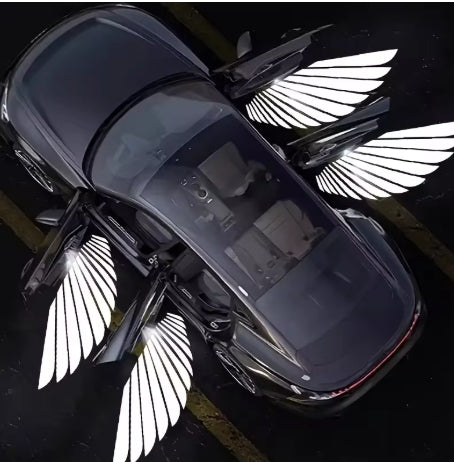 Car Angel Wings Welcome carpet light atmosphere Light 12V
