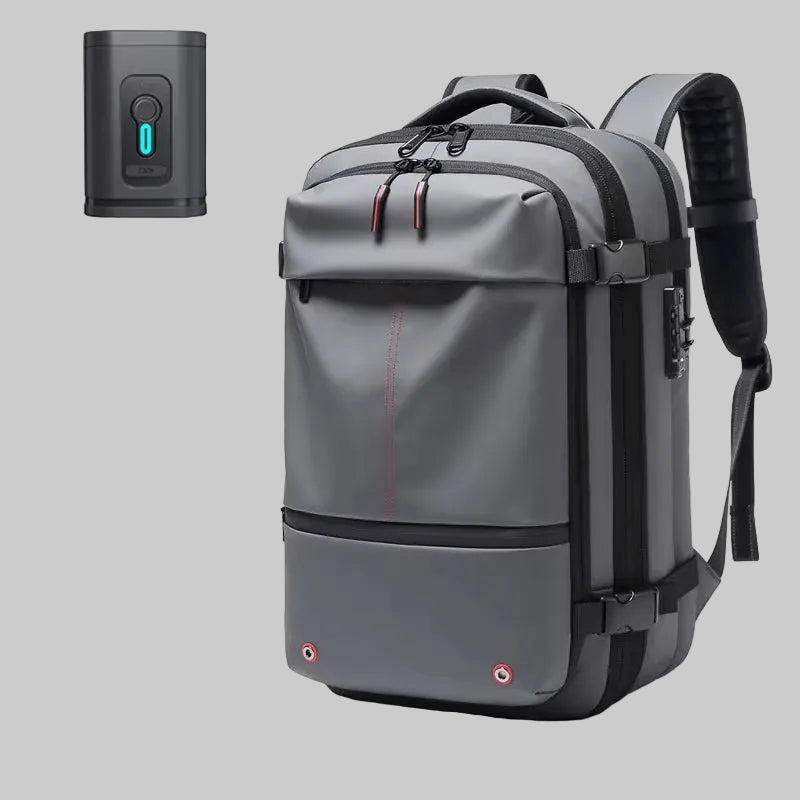Men Travel Backpack Vacuum Compression Laptop Backpack 17 Inch Extended Large Capacity School Backpack Hiking Business Backpack