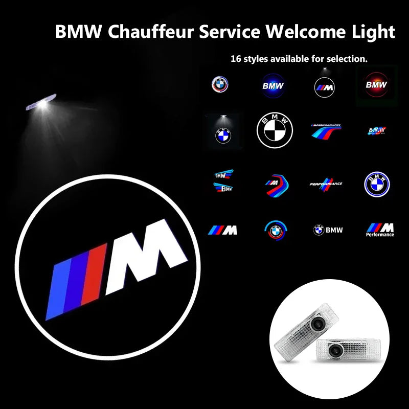 High-Definition Welcome Projection Light for Car Doors for  X1 X2 X3 X4 X5 1 2 3 4 5 6 Series F10 F30 F01 F25 F15 E87 E90 E91