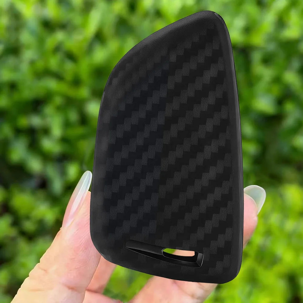 Silicone Carbon Fibler Key Cover for BMW X1 X3 X4 X5 X6 F15 F16 F48 G30 G38 525 540 740 1 2 5 7 Series 218 Protector Case