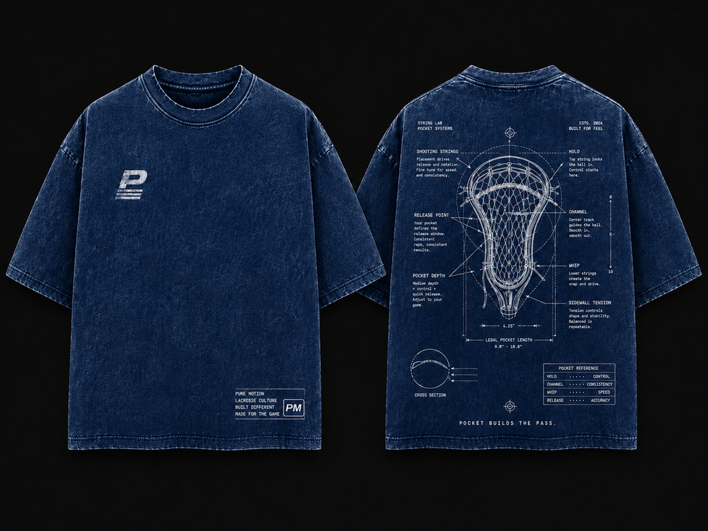 Pure Motion lacrosse washed navy short-sleeve t-shirt